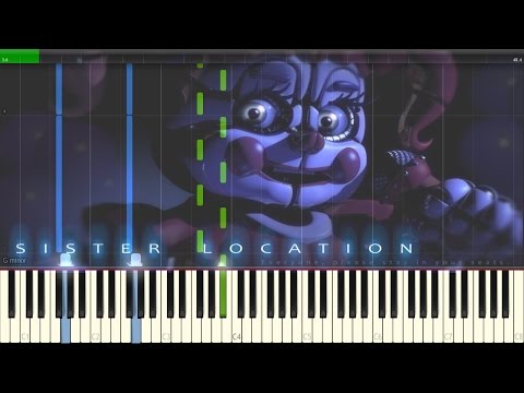 FNaF Sister Location - Full OST Synthesia Piano Tutorial