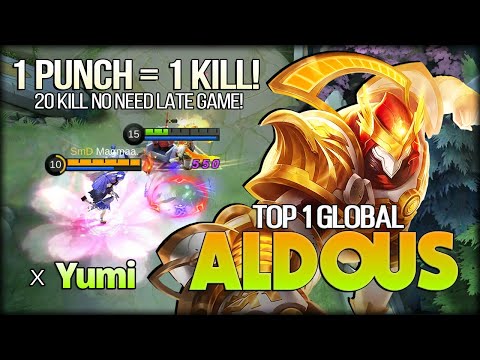 1 Punch = 1 Kill. So, Wanna Try My Punch? Yumi Top 1 Global Aldous - Mobile Legends