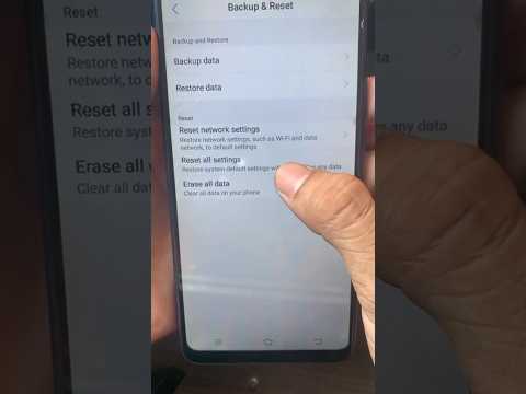 Vivo y95 y93 y90 factory data reset settings #youtubeshorts