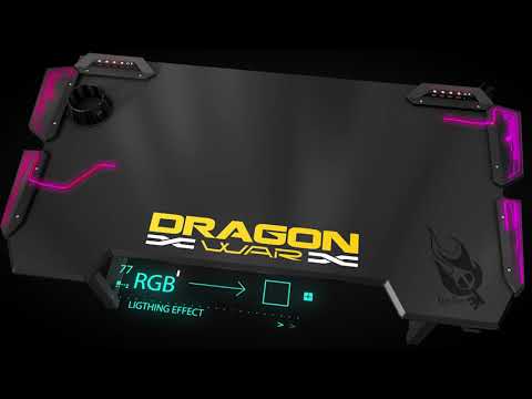 Escritorio Pc Gamer  Dragon  War  Gt 005  Con Rgb Y Puertos 