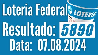 ?LOTERIA FEDERAL DE HOJE, RESULTADO DA FEDERAL 5890 DE HOJE, FEDERAL DE HOJE,