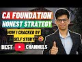 How I CLEARED my CA foundation by self study! Best free youtube channel for CA foundation exam| ICAI
