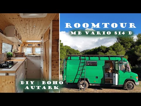 CAMPER ROOMTOUR - MB Vario 814 D - DIY VAN CONVERSION - Fulltime Vanlife