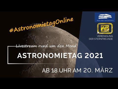 Astronomietag 2021: Ein Ausflug in die Kraterlandschaft des Mondes