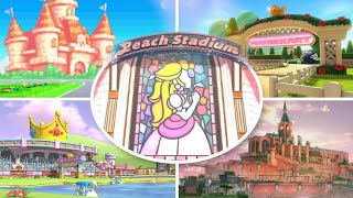 Peach Tracks Evolution in Mario Kart Games (2001 - 2025)