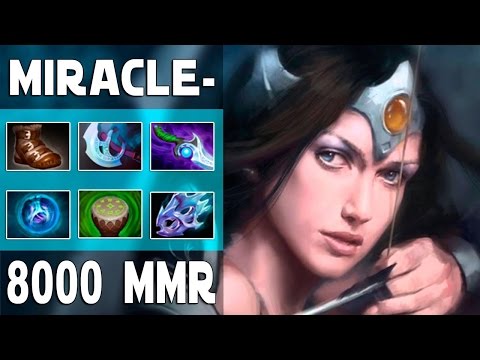 DOTA 2 - MIRACLE MIRANA GAMEPLAY 8000MMR