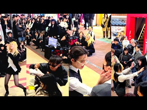 [STREET ARTIST] BE OUR. INTERACTIVE HONGDAE SHOW BUSKING. 250308.