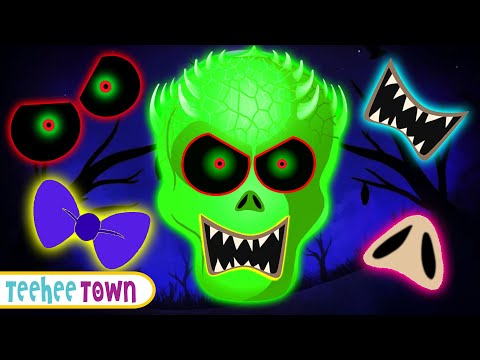 Midnight Magic Part 3 - Missing Green Skeleton Face + Skeletons Songs | Teehee Town