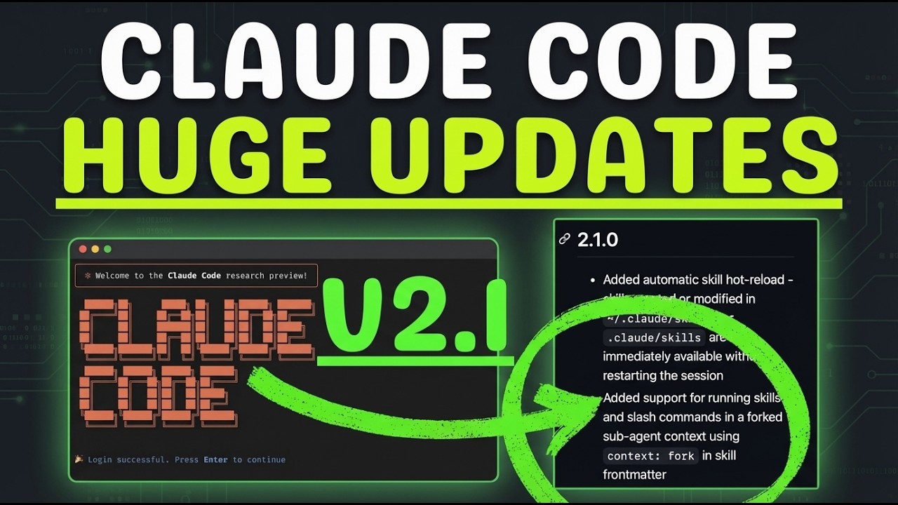 Claude Code V2.1 Just Dropped: THIS IS A GAME CHANGER