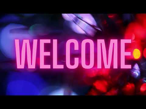 Welcome Banner sign for TV screen 4k backround video