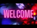 Welcome Banner sign for TV screen 4k backround video