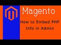 How To Embed PHP Info In Admin In Magento 2