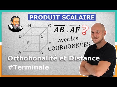 PRODUIT SCALAIRE dans l'Espace avec les COORDONNÉES - Exercice Corrigé - Terminale