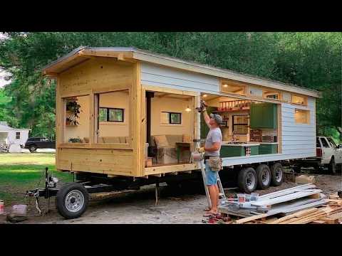 How One Man Built a Mobile Home on a Trailer from Start to Finish ‪‪ ⁨@buildersblueprint⁩