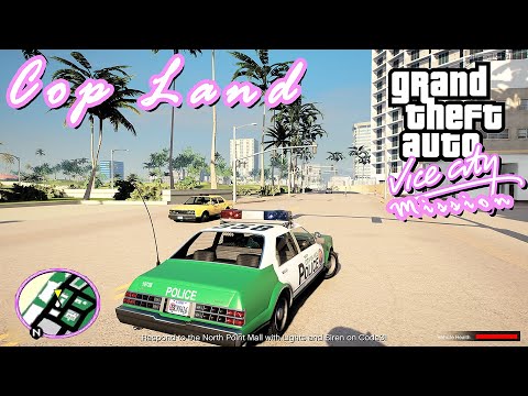 GTA Vice City Remastered 2021 Mission Mod Gameplay: Cop Land 4k 60fps Next-Gen Ray Tracing Graphics