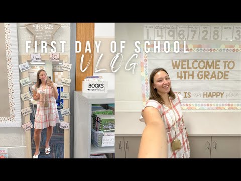 First Day of School VLOG: welcome to 4th grade, lesson plans, + more!
