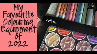 My Favourite colouring products 2022 |Adult Coloring  |  Adult colouring