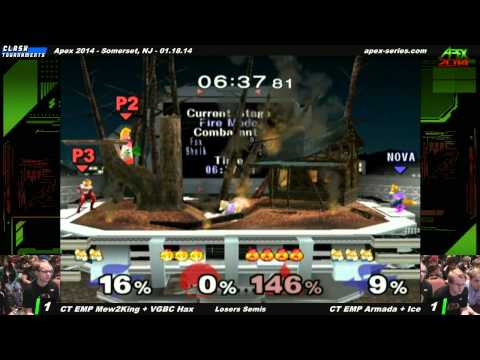 Apex 2014 - CT EMP Mew2King + VGBC Hax vs CT EMP Armada + Ice - Losers Semis - SSBM