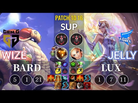 GEN Wize Bard vs AF Jelly Lux Sup - KR Patch 10.16