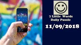 7 Little Words Daily Puzzle September 11 2018