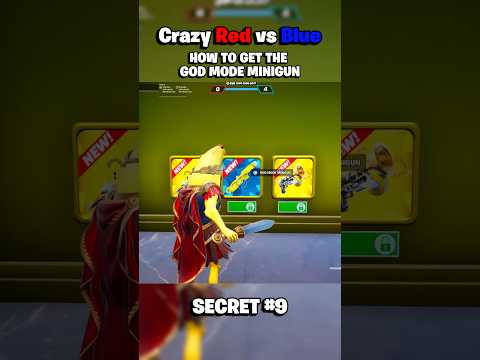 Unlock the Secret God Mode Minigun in Crazy Red vs Blue on Fortnite!