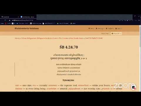 23052022: SB 4.24.70 by HH Tamal Krishna Goswami Maharaj (playing the recorded lecture)