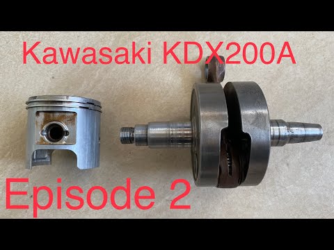 Kawasaki KDX200A engine rebuild - episode 2