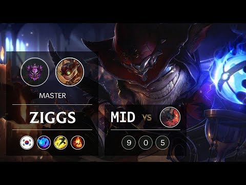 Ziggs Mid vs Aatrox - KR Master Patch 9.6