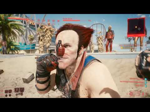 Cyberpunk 2077 fight vs Ozob Bozo (Very Hard) Body attribute lvl6 and Gorilla Arms