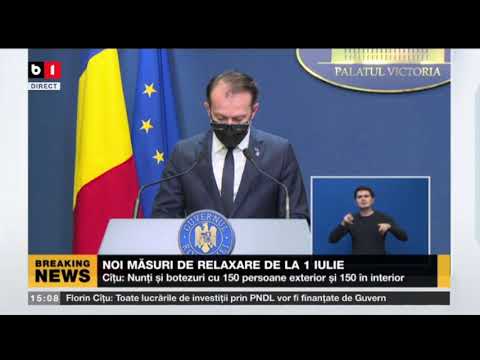 NOI MASURI DE RELAXARE DE LA 1 IULIE_Stiri B1_24 iunie 2021