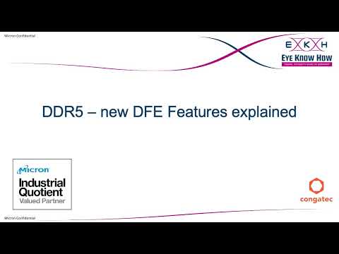 EyeKnowHow: DDR5: DFE Features in Serial Interface vs. Memory Interface Innovations in Technology