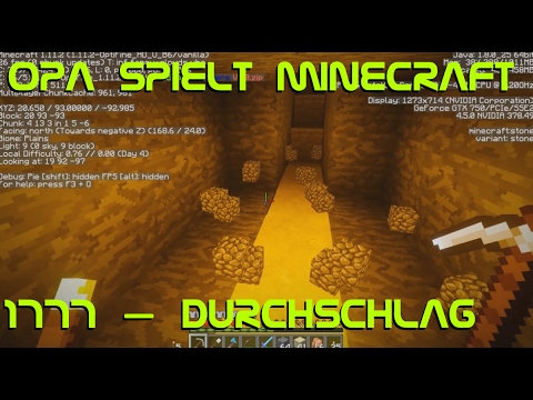 Opa spielt Minecraft 1777 – Durchschlag