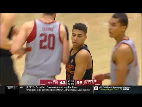 Men's Basketball: USC 76, Stanford 79 - Highlights 2/13/19