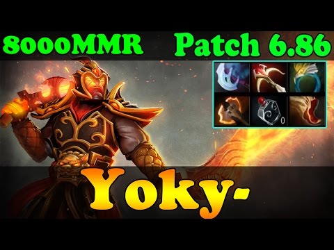 Dota 2 - Patch 6.86 : Yoky- 8000 MMR Plays Ember Spirit Vol 4 - Ranked Match Gameplay!