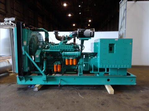 Used- Cummins 600 kW standby (545 prime) diesel generator set model 600DFGB - stock # 47506001