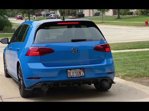 AWE Track Catback exhaust on 2021 VW GTI. MK7.5