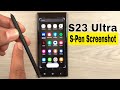 Samsung S23 Ultra : How to Take Screenshot with S-Pen using as Remote