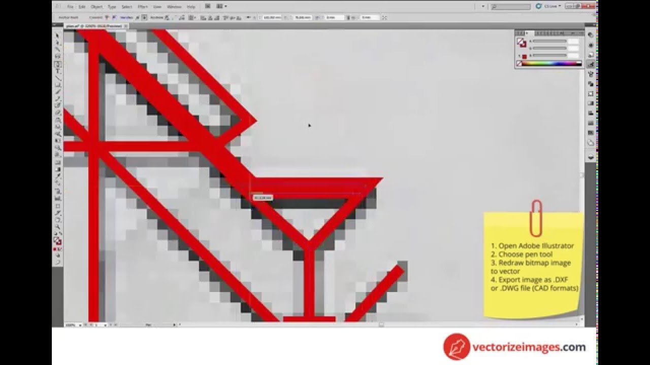 How to convert blueprints and technical drawings to vector format