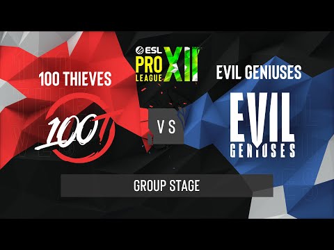 CS:GO - Evil Geniuses vs. 100 Thieves [Nuke] Map 2 - ESL Pro League Season 12 - Group Stage - NA