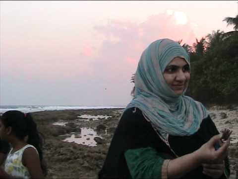 Taking a walk in the beach.