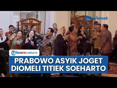 Momen Prabowo Asyik Joget Ditegur Titiek Soeharto saat Syukuran Ultah: Presiden! Sana Mundur