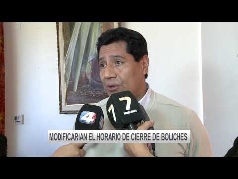 Modificación de horario de cierre de boliches