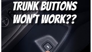 2018 2019 2020 Honda Accord trunk buttons stopped working??