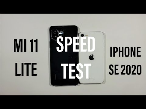 Xiaomi Mi 11 Lite vs Iphone SE 2020 Speed Test
