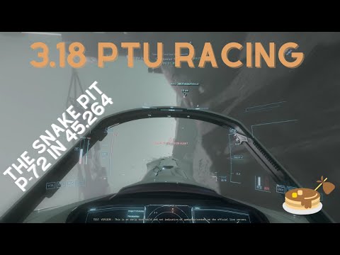 Star Citizen: 3.18 PTU Racing - The Snake Pit P-72 Platinum Finish
