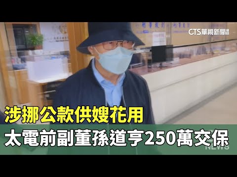 涉挪公款供嫂花用　太電前副董孫道亨250萬交保
