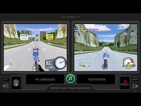 Moto Racer 2 (Pc vs Playstation) Side by Side Comparison | Vc Decide