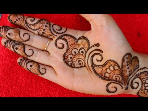 beautiful latest mehndi designs -- new  cute stylish mehndi design simple
