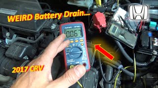 (Pt 1) WEIRDEST Parasitic Battery Drain I've Ever Seen! (2017 Honda CRV)