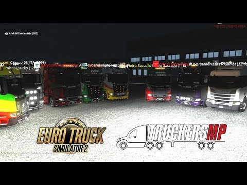 MEGA CONVOGLIO CON I FAN DI FINE ANNO #14 - EURO TRUCK SIMULATOR 2 MULTIPLAYER
